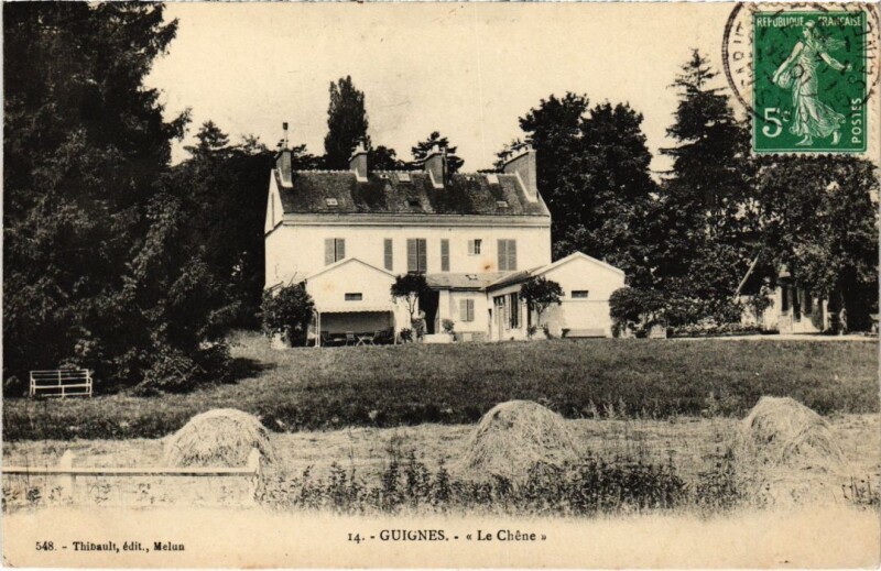 Carte postale ancienne Guignes Le Chene France à Guignes