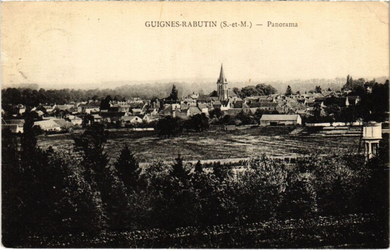 Carte postale ancienne Guignes-Rabutin Panorama France à Guignes