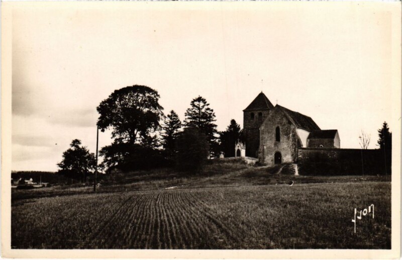 Carte postale ancienne Montigny s Loing Eglise de la Genevraye France à La Genevraye