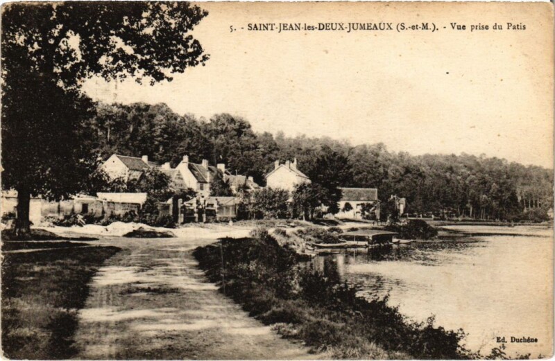 Carte postale ancienne St Jean les deux Jumeaux Vue prise du Patis France à Meaux