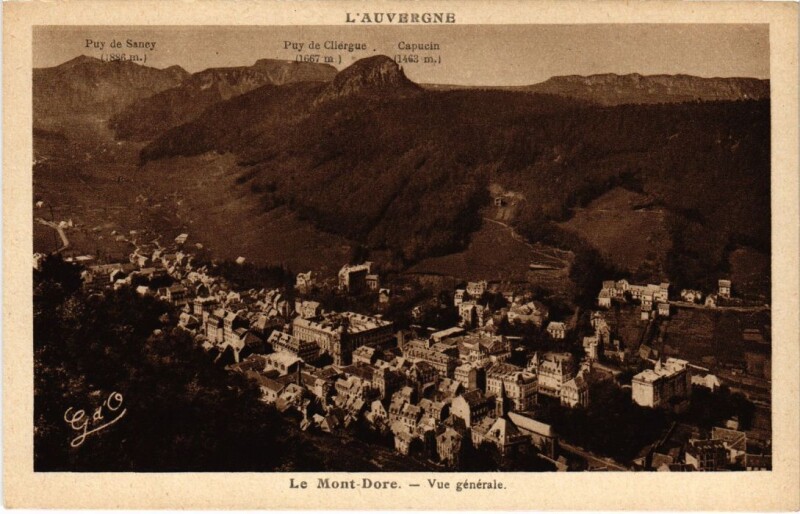 Carte postale ancienne Le Mont Dore Vue Generale France à Mont-Dore