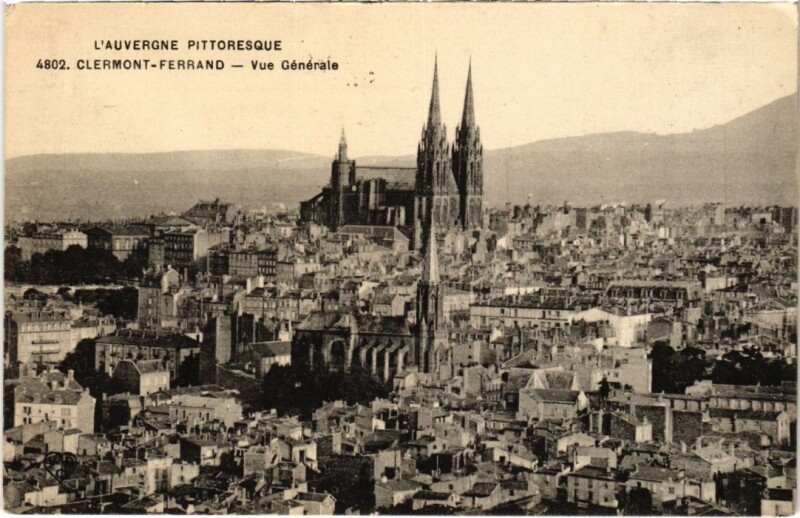 Carte postale ancienne Clermont-Ferrand Vue Generale France à Clermont-Ferrand