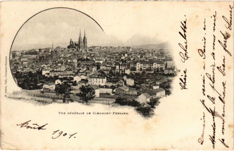 Carte postale ancienne Clermont-Ferrand Vue Generale France à Clermont-Ferrand