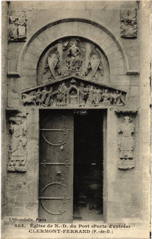 Carte postale ancienne Clermont-Ferrand Eglise de Notre-Dame du Port France à Clermont-Ferrand