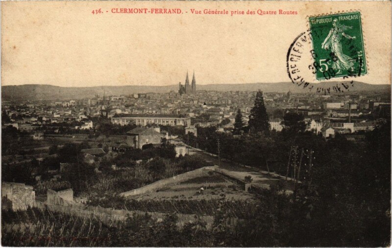 Carte postale ancienne Clermont-Ferrand Vue Generale France à Clermont-Ferrand