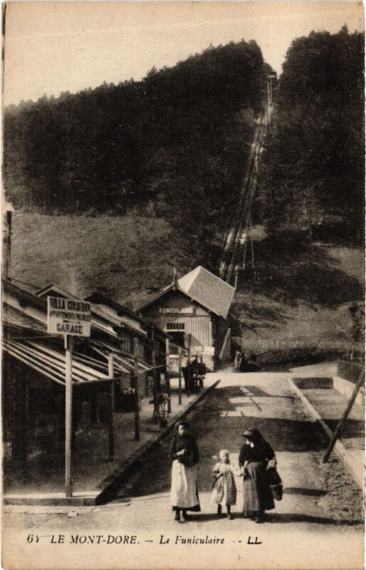 Carte postale ancienne Le Mont Dore Le Funiculaire France à Mont-Dore