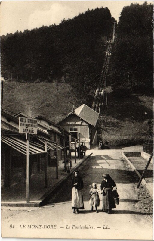 Carte postale ancienne Le Mont Dore Le Funiculaire France à Mont-Dore