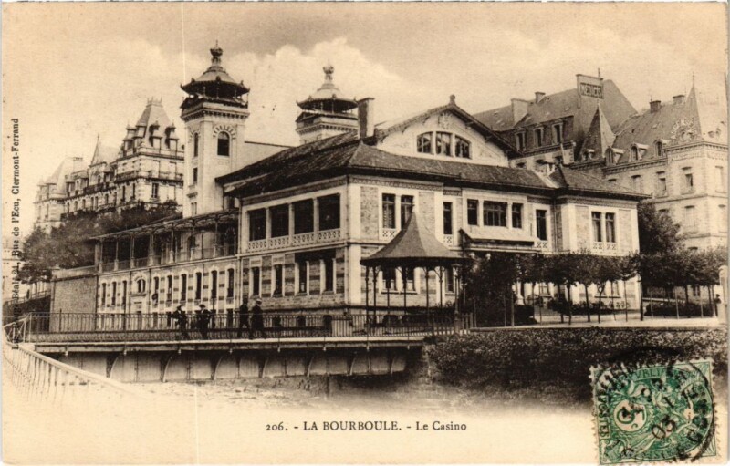Carte postale ancienne La Bourboule Le Casino France à La Bourboule