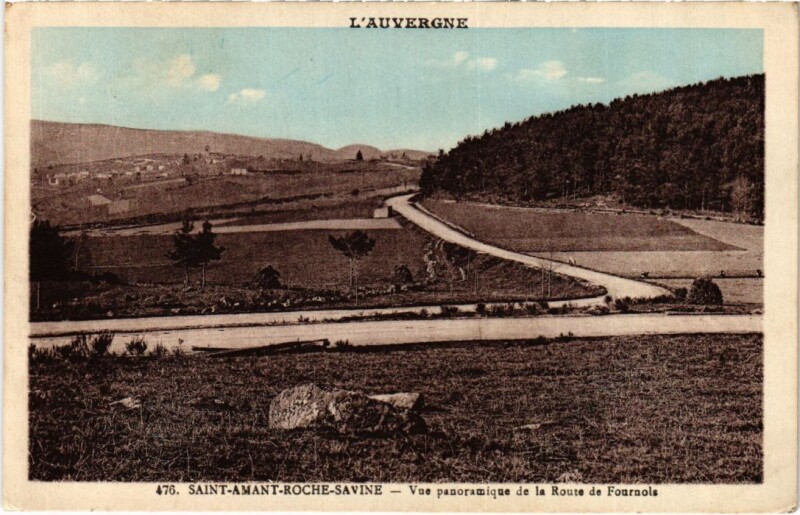 Carte postale ancienne St Amant Roche Savine Vue Panoramique France
