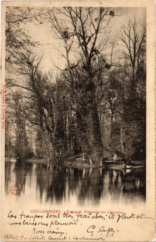 Carte postale ancienne Coulommiers Paysage, Propriete des Capucins France à Coulommiers