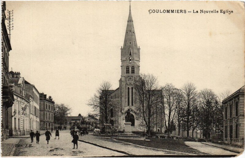 Carte postale ancienne Coulommiers La Nouvelle Eglise France à Coulommiers