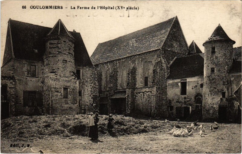 Carte postale ancienne Coulommiers La Ferme de l'Hopital France à Coulommiers