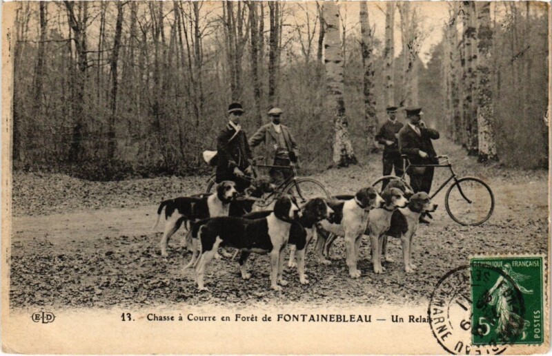 Carte postale ancienne Fontainebleau Un Relais France à Fontainebleau