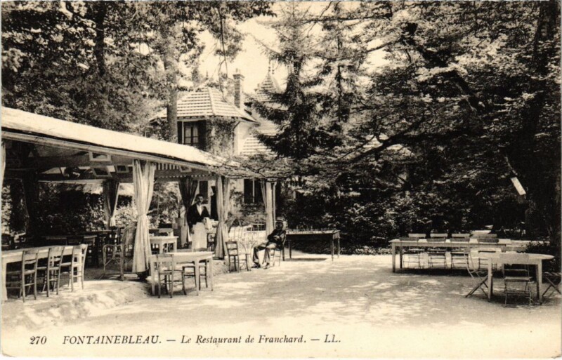 Carte postale ancienne Fontainebleau Le Restaurant de Franchard France à Fontainebleau