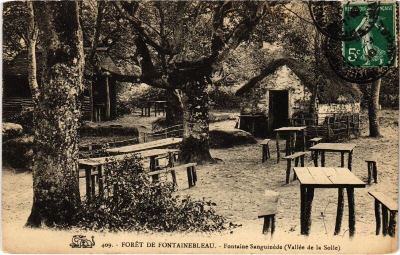 Carte postale ancienne Fontainebleau Fontaine Sanguinede France à Fontainebleau