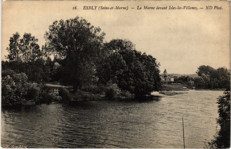 Carte postale ancienne Esbly La Marne France à Esbly