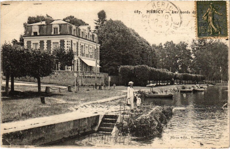 Carte postale ancienne Hericy Les bords France