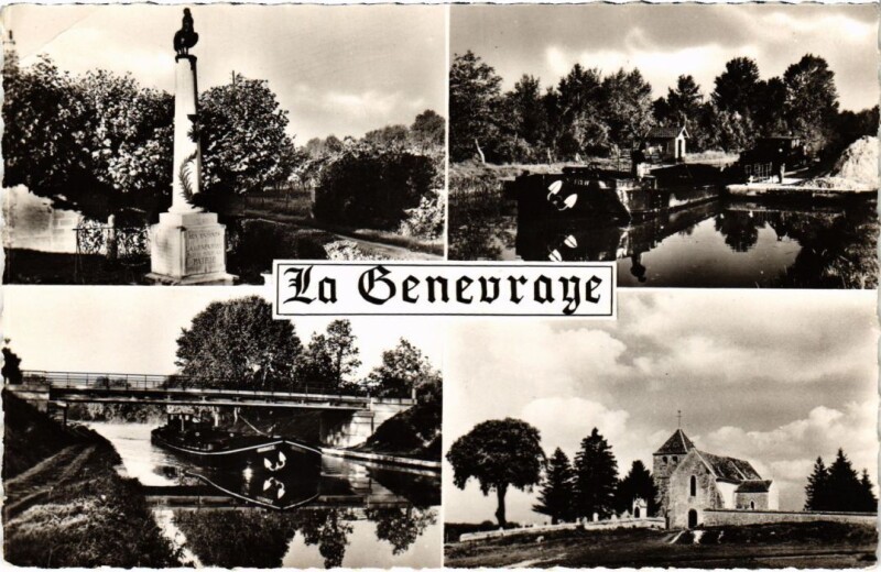 Carte postale ancienne Souvenir de La Genevraye France à La Genevraye