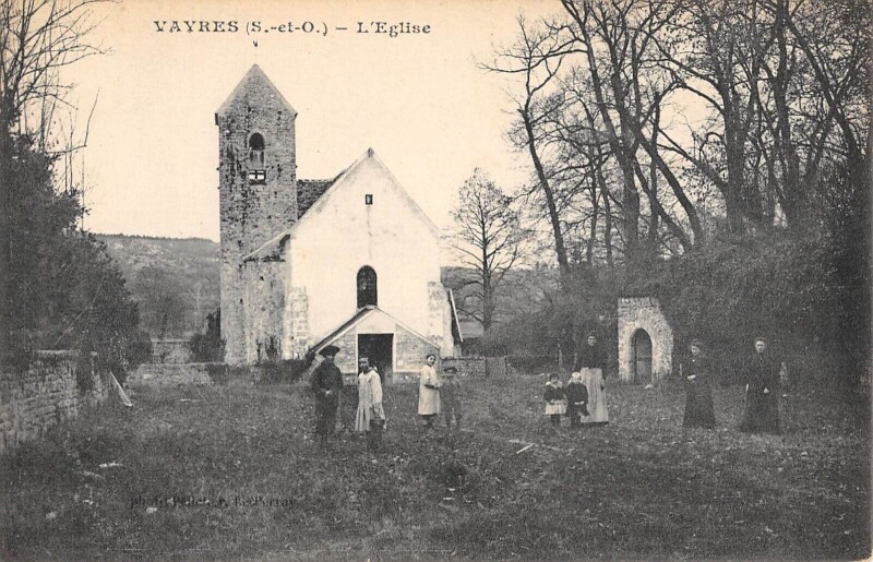 Carte postale ancienne Vayres - L'Eglise