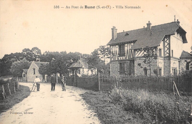 Carte postale ancienne Au Pont De Buno - Villa Normande