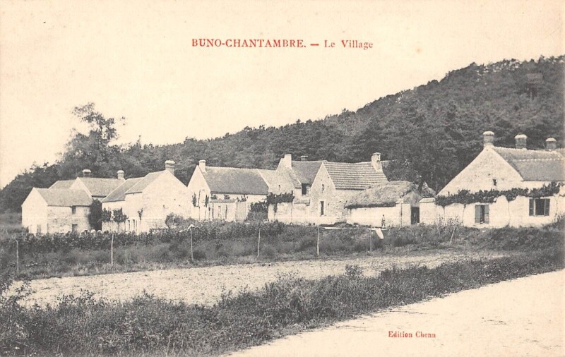 Carte postale ancienne Buno Bonnevaux - Le Village à Buno-Bonnevaux