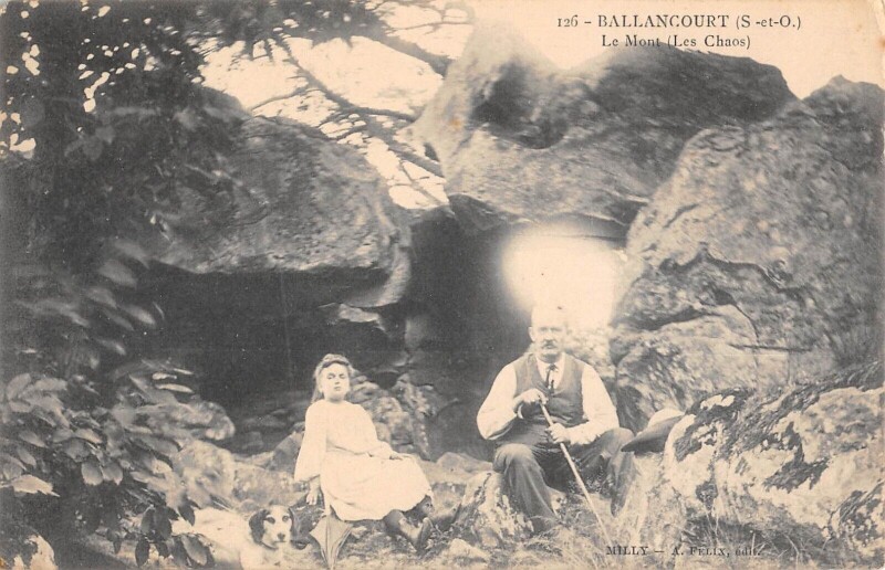 Carte postale ancienne Ballancourt - Le Mont - Les Chaos