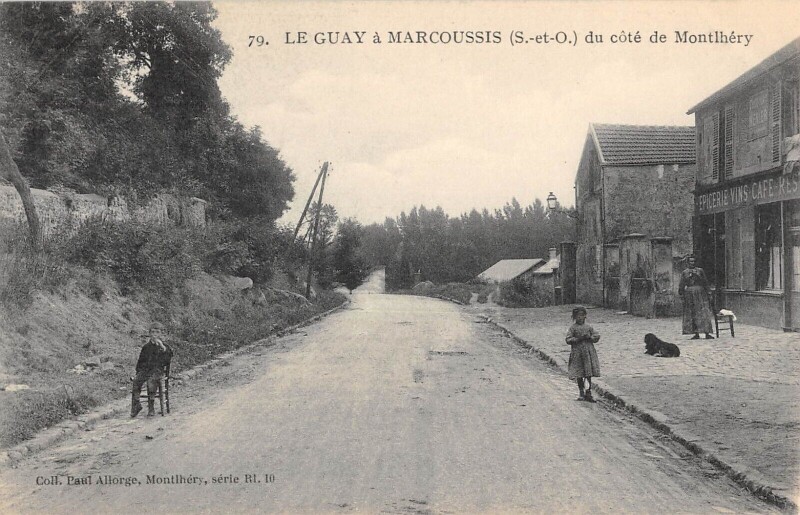 Carte postale ancienne Le Guay A Marcoussis - Du Cote De Montlhery - Epicerie - cpa rare à Marcoussis