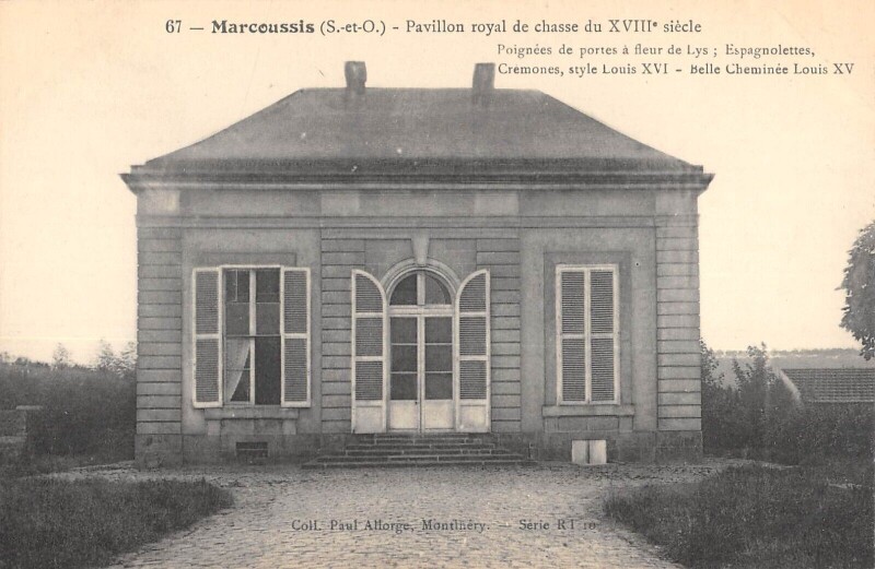 Carte postale ancienne Marcoussis - Pavillon Royal De Chasse - cliché rare à Marcoussis