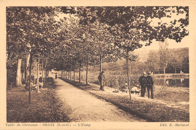 Carte postale ancienne Orsay - L'Etang à Orsay