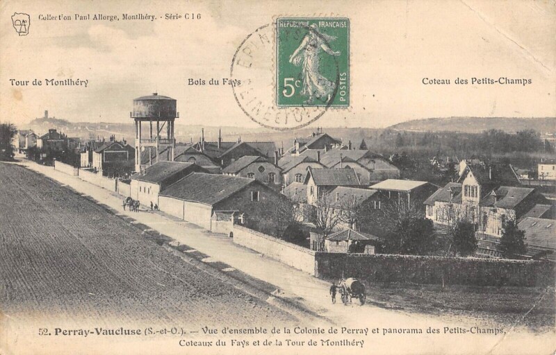 Carte postale ancienne Perray Vaucluse - Vue D'Ensemble De La Colonie De Perray - Panorama Petit