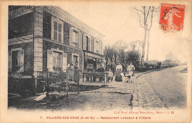 Carte postale ancienne Villiers Sur Orge - Restaurant Lascaux A Villiers - cpa rare à Villiers-sur-Orge