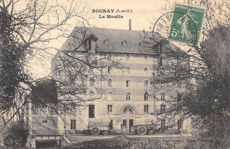 Carte postale ancienne Bouray - Le Moulin - cliché rare