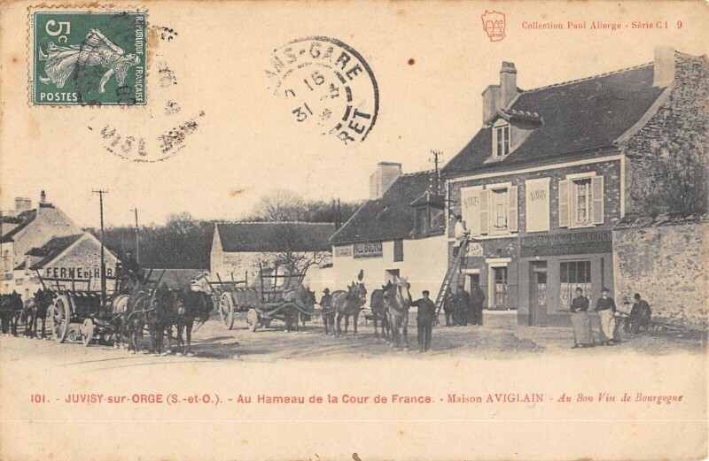 Carte postale ancienne Juvisy Sur Orge - Au Hameau De La Cour De France - Maison Aviglain à Juvisy-sur-Orge