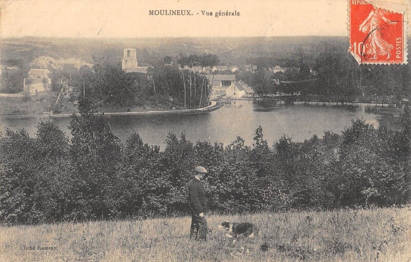 Carte postale ancienne Moulineux - Vue Generale