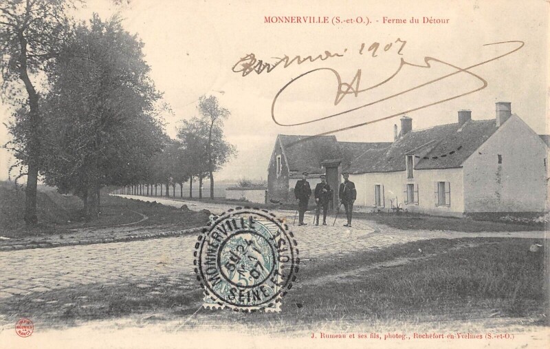 Carte postale ancienne Monnerville - Ferme Du Detour à Monnerville