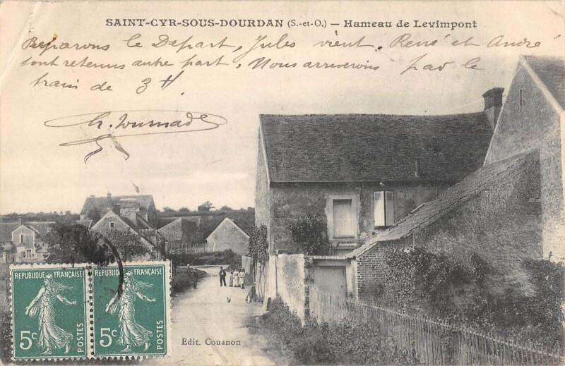 Carte postale ancienne Saint Cyr Sous Dourdan - Hameau De Levimport à Dourdan