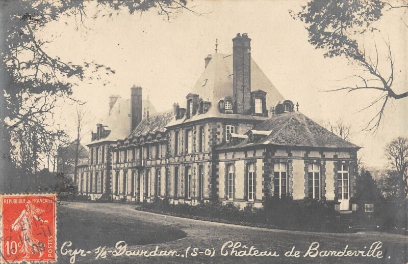 Carte postale ancienne Saint Cyr Sous Dourdan - Carte Photo - Chateau De Bandeville à Dourdan