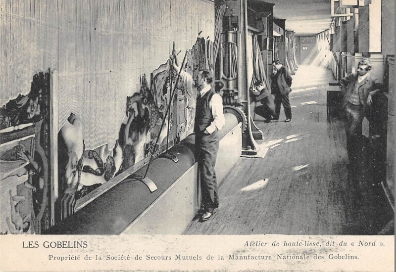 Carte postale ancienne Paris 13e Les Gobelins Atelier De Haute Lisse Dit Du Nord à Paris 13e