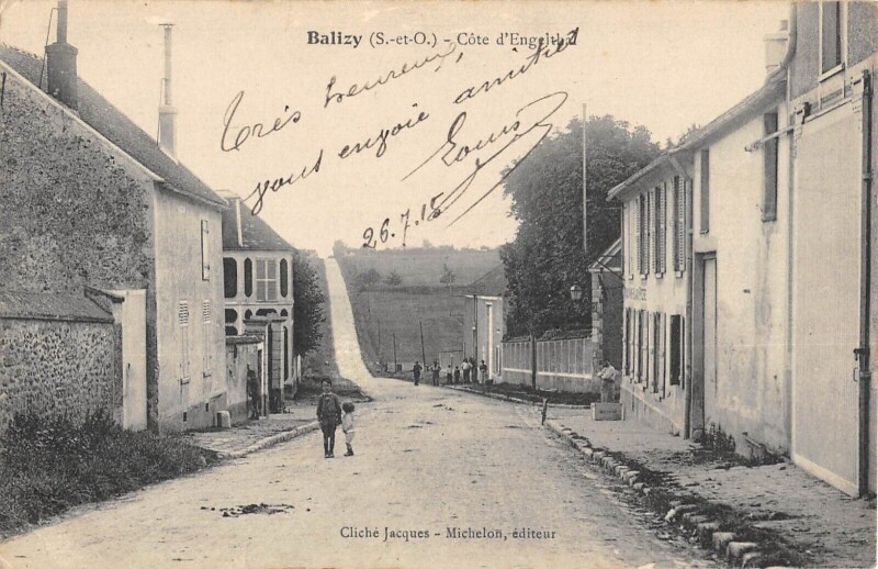 Carte postale ancienne Balizy - Cote D'Engelthal
