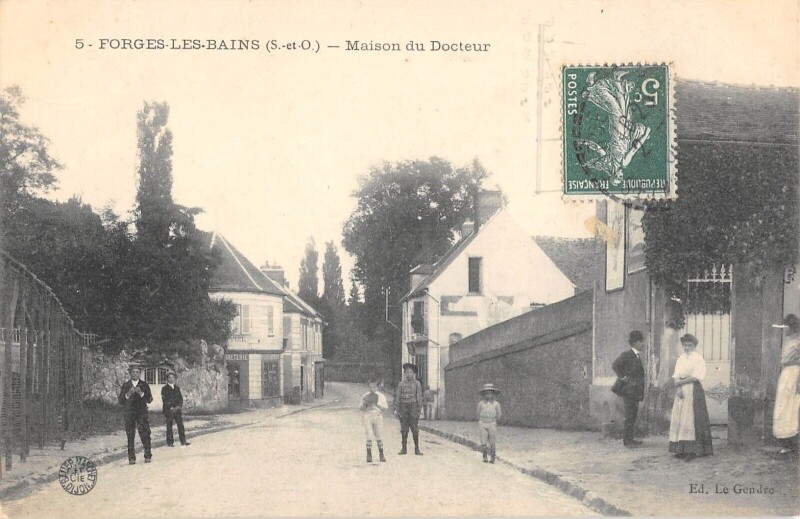 Carte postale ancienne Forges Les Bains - Maison Du Docteur - cliché rare à Forges-les-Bains