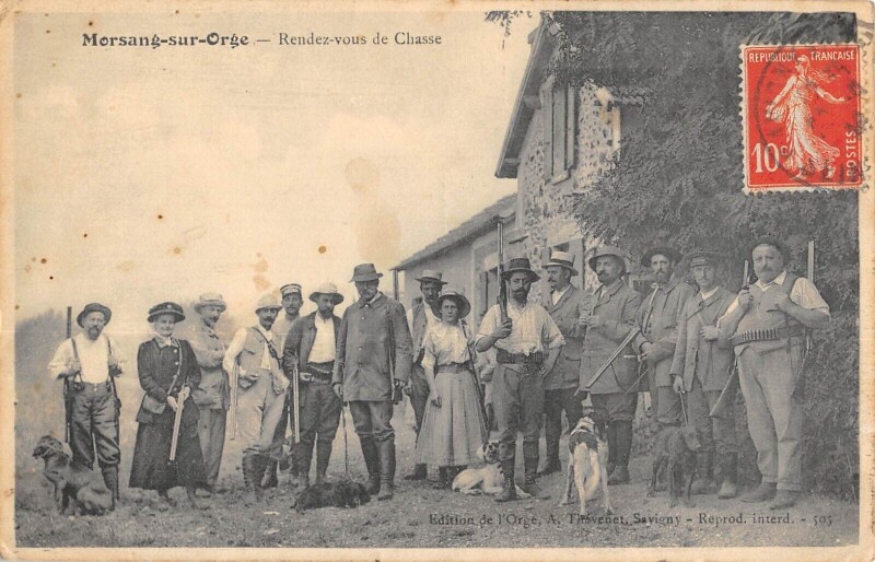 Carte postale ancienne Morsang Sur Orge / Rendez Vous De Chasse à Morsang-sur-Orge