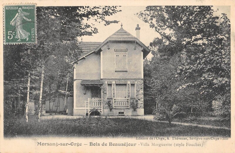 Carte postale ancienne Morsang Sur Orge - Beausejour - Villa Marguerite - Style Fouchet à Morsang-sur-Orge
