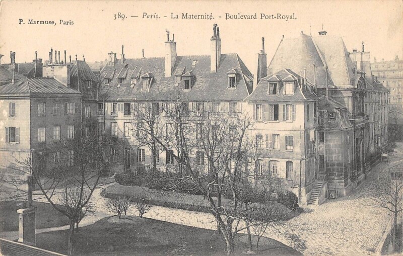 Carte postale ancienne La Maternité - Boulevard Port-Royal à Paris 14e