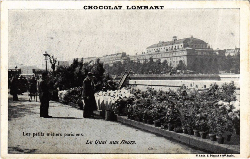Carte postale ancienne Paris Petits Metiers Quai aux Fleurs
