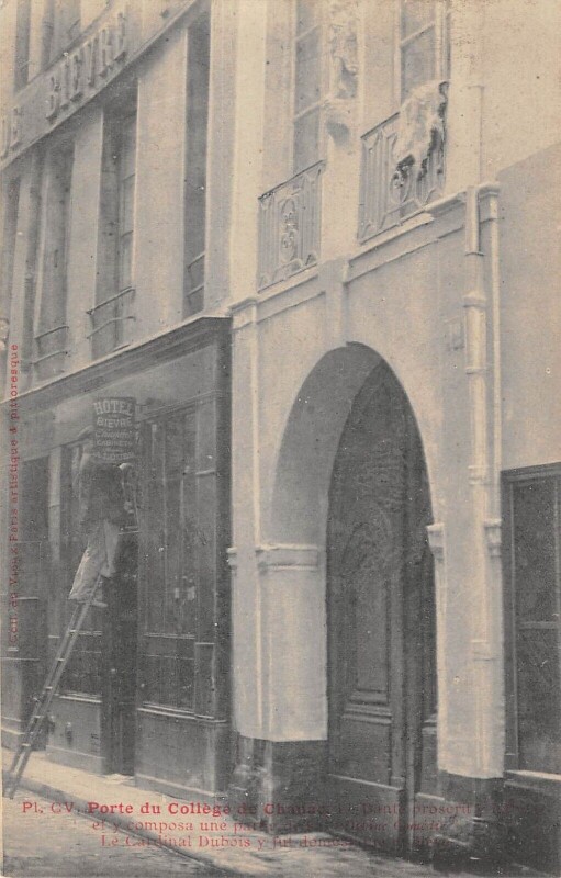 Carte postale ancienne Paris 5e Port Du College De Chanac à Paris 5e