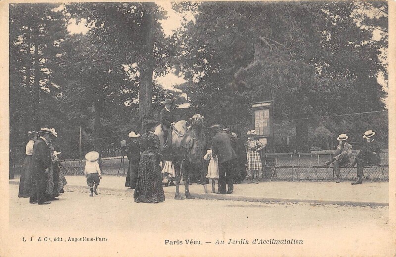 Carte postale ancienne Au Jardin d'Acclimatation à Neuilly-sur-Seine