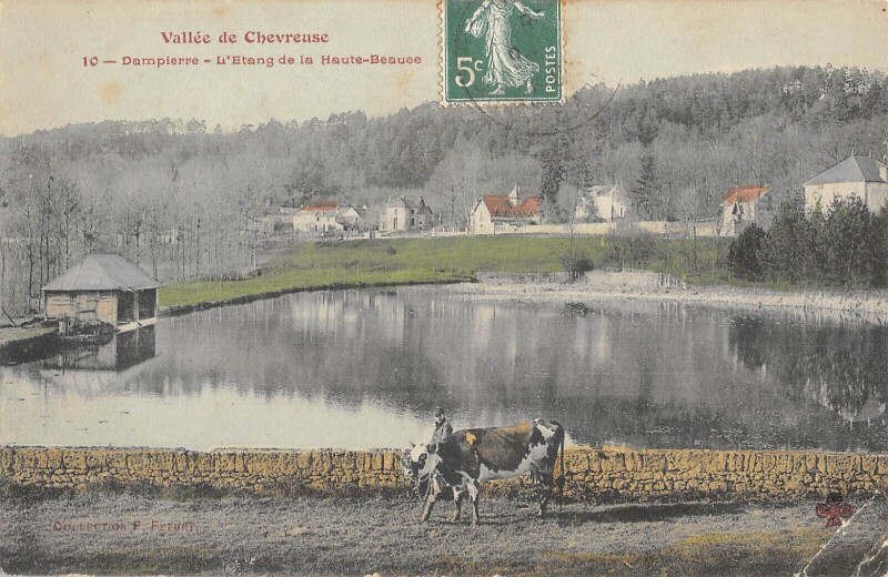 Carte postale ancienne Dampierre Etang De La Haute Beauce