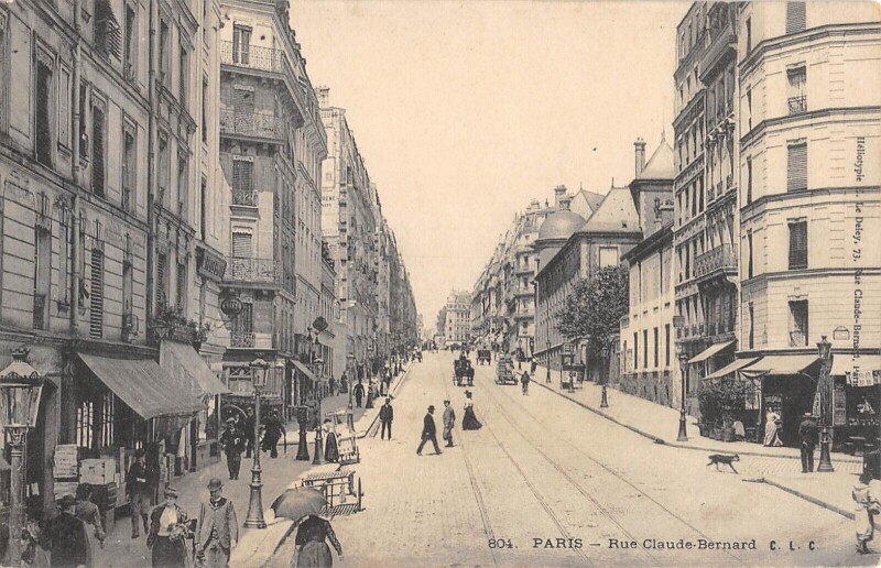Carte postale ancienne Paris 5e Rue Claude Bernard à Paris 5e