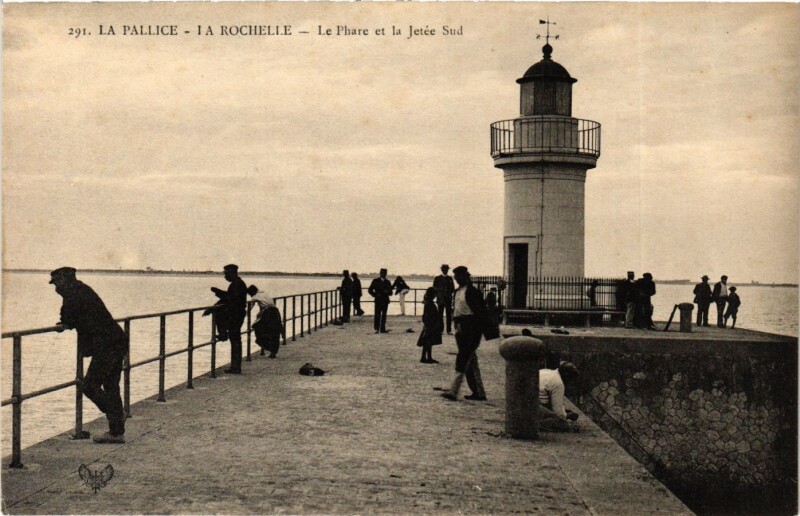 Carte postale ancienne La Pallice - La Rochelle - Le Pharre et la Jetée Sud à La Rochelle