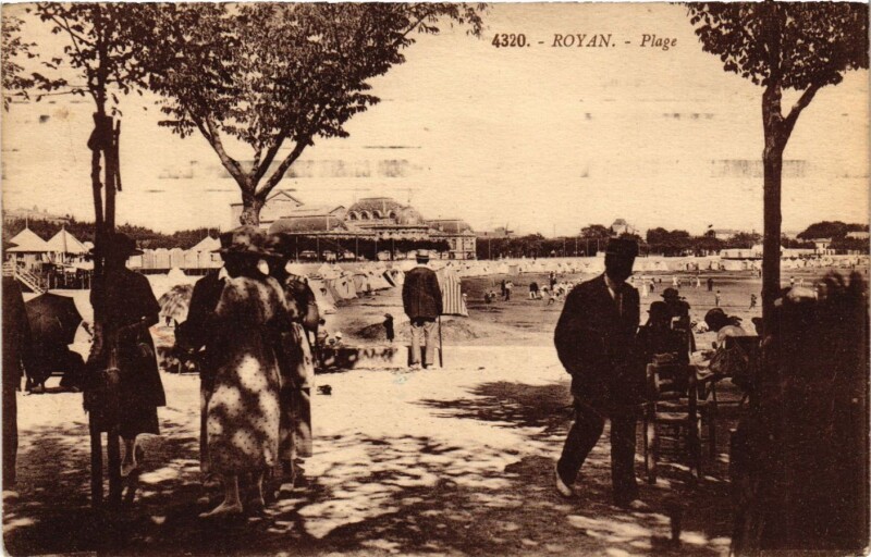 Carte postale ancienne Royan - Plage à Royan